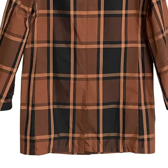 Lauren Ralph Lauren Men's 36 Regular Raincoat Stanza Brown Check NEW - Picture 8 of 15